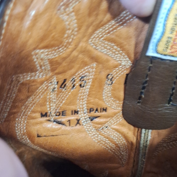 Wrangler W.B. Masterson Leather Snake Lizard Western Cowboy Boots-8D/11 - Picture 9 of 14